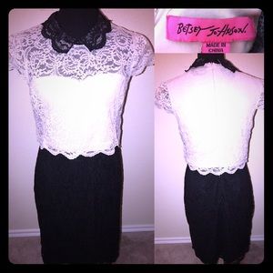 Lace shirt dress